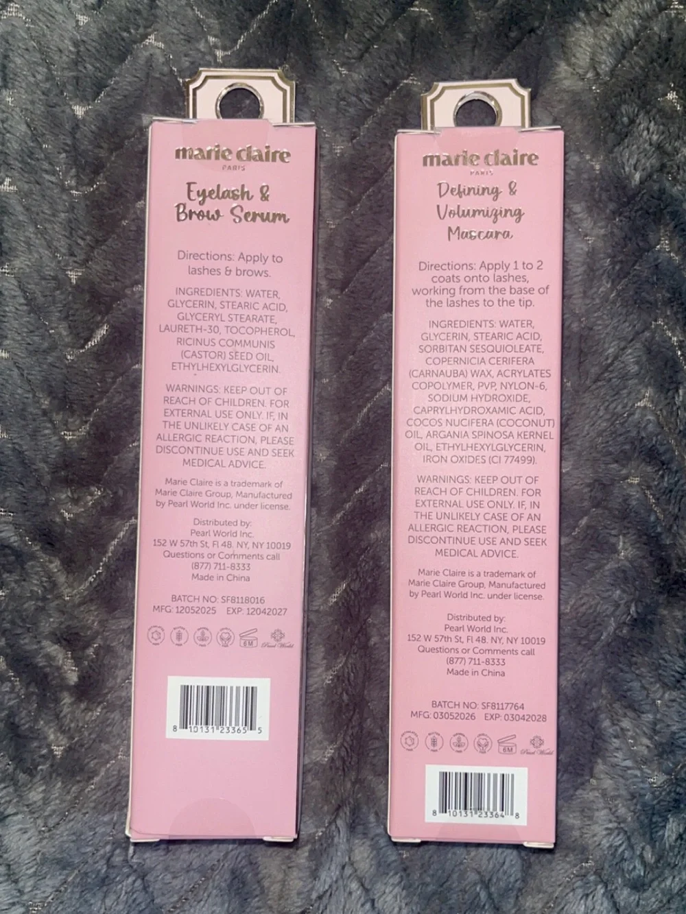Marie Claire Eyelash & Brow Serum + Defining & Volumizing Mascara — Jet Black